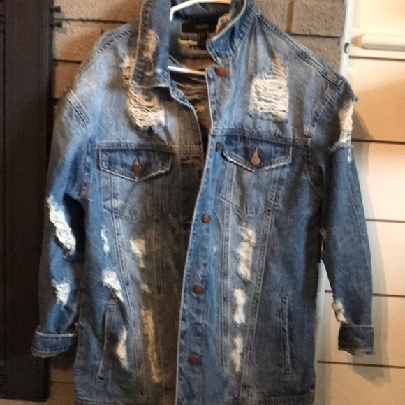 Forever 21 Jackets & Coats Oversized Jean Jacket Poshmark